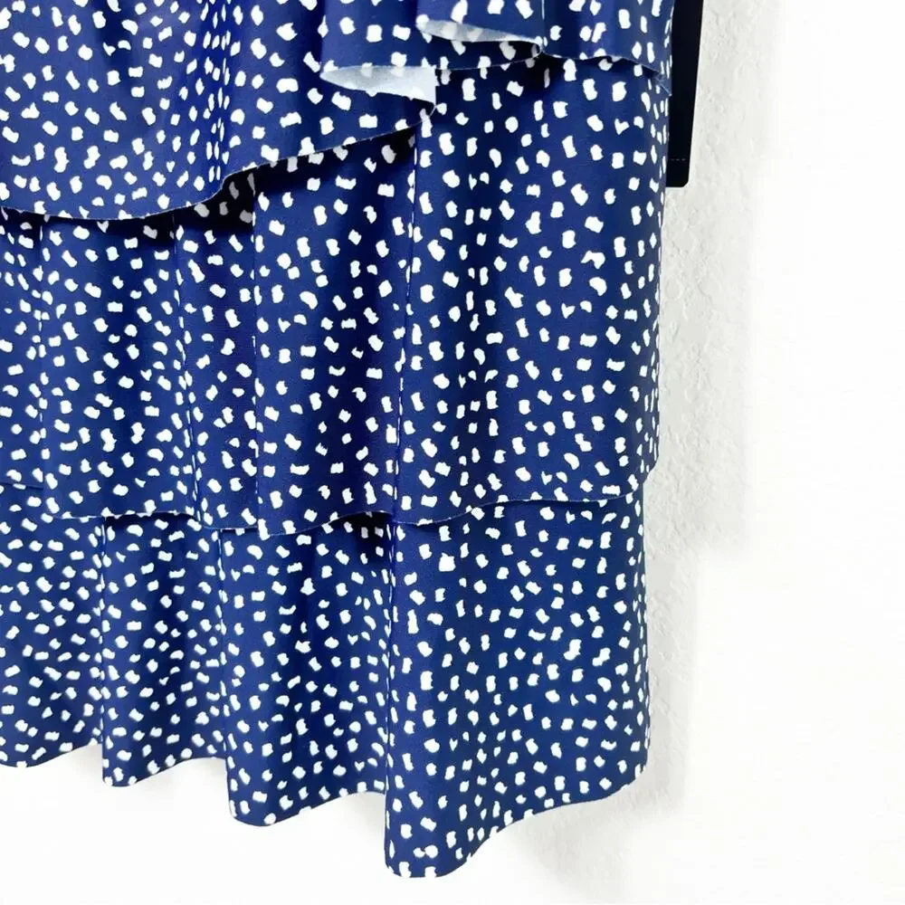 MAXINE OF HOLLYWOOD TRIPLE TIER WOMEN BLUE WHITE TANKINI SIZE 12 BRAND NEW